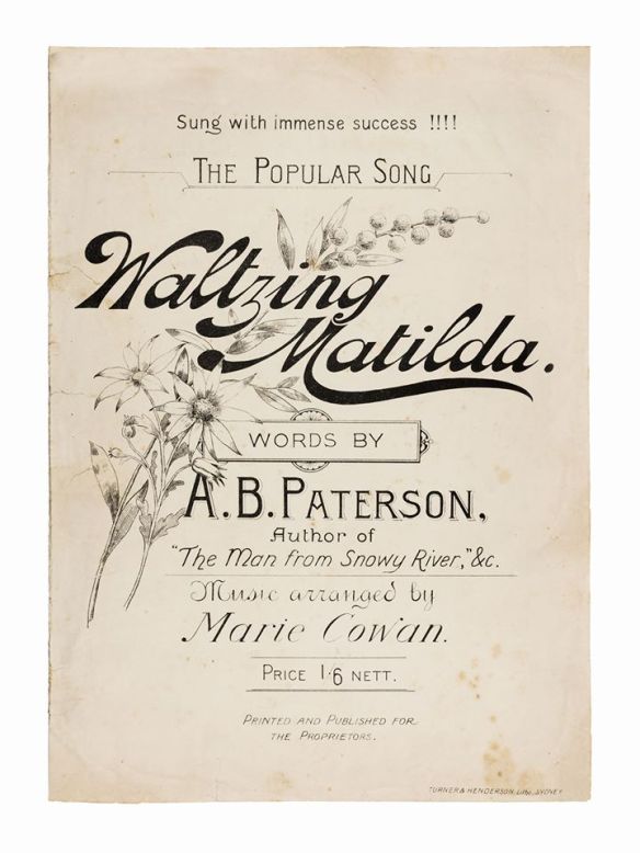Waltzing Matilda song book